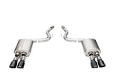 Corsa Performance 3.0” Dual Rear Exit Sport Axle-Back Exhaust System - 4.0” Slash Cut Tips (2024+ Mustang GT Coupe w/ Active Exhaust)