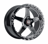 WELD Ventura 5 Beadlock Drag Gloss Black Wheel with Milled Spokes 18x10