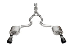 Xtreme, Sport (Non Active) 3.0 in Cat-Back 4.5" Slash Tips (2024 Mustang 5.0)