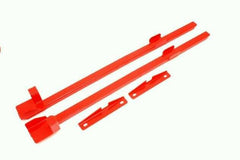BMR SFC010R 1979-1993 Fox Mustang Subframe Connectors, Weld-on, Boxed, Hardtop Only (Red)