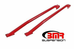 BMR SCF024R 1979-2004 Fox Mustang Subframe Connectors, Weld-on, Tubular, Standard, Hardtop Only (Red)